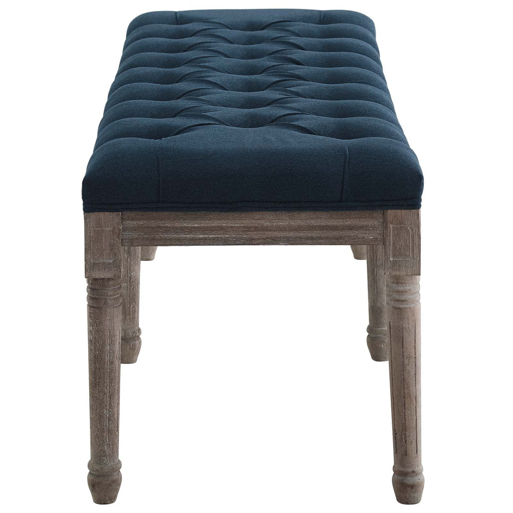 Navy Upholstered Fabric Bench C83379