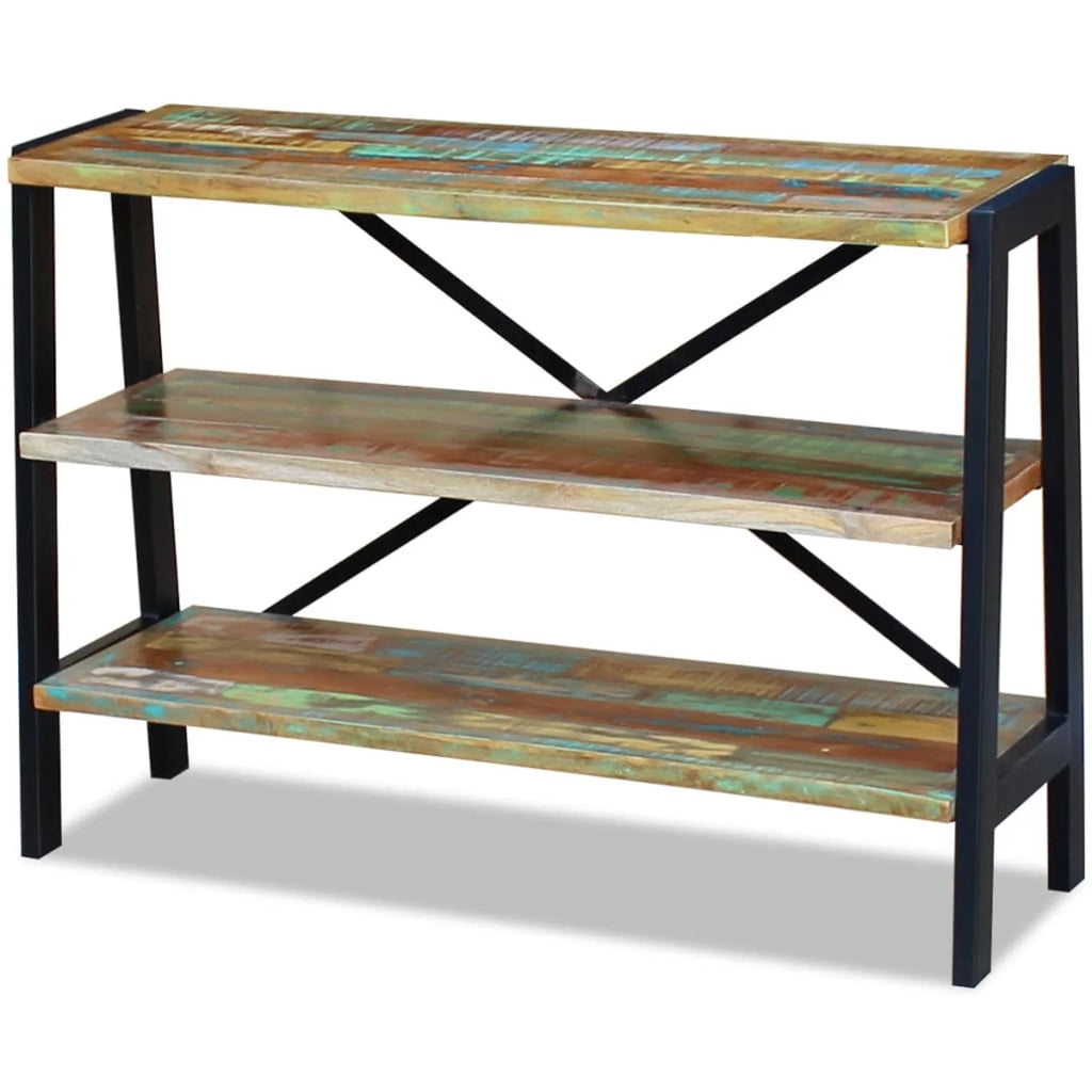 3 Shelves Solid Reclaimed Wood Sideboard D20130