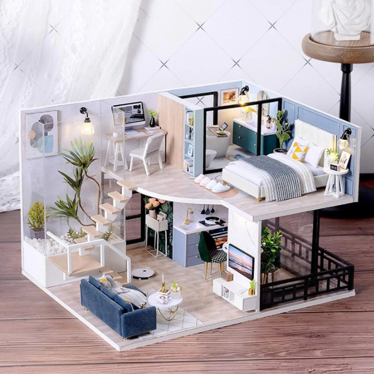 Building Toys with Furniture Accessories DIY Doll House T4522