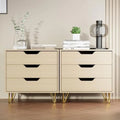 White 3 Drawer Dresser I5396