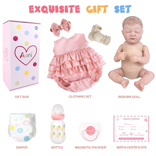 20-Inch Reborn Baby Doll with Poseable Limbs and Feeding Kit C758499