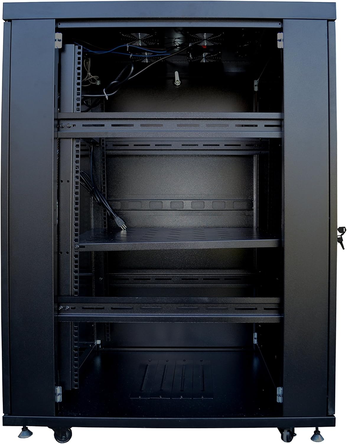 18U Server Rack Network Enclosure 39 inch Deep Data Cabinet on Wheels O121