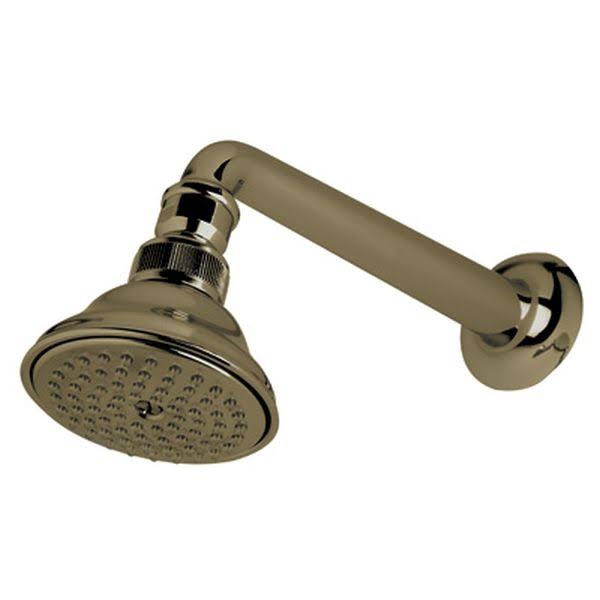 Tuscan Brass Shower Arm/Showerhead M681