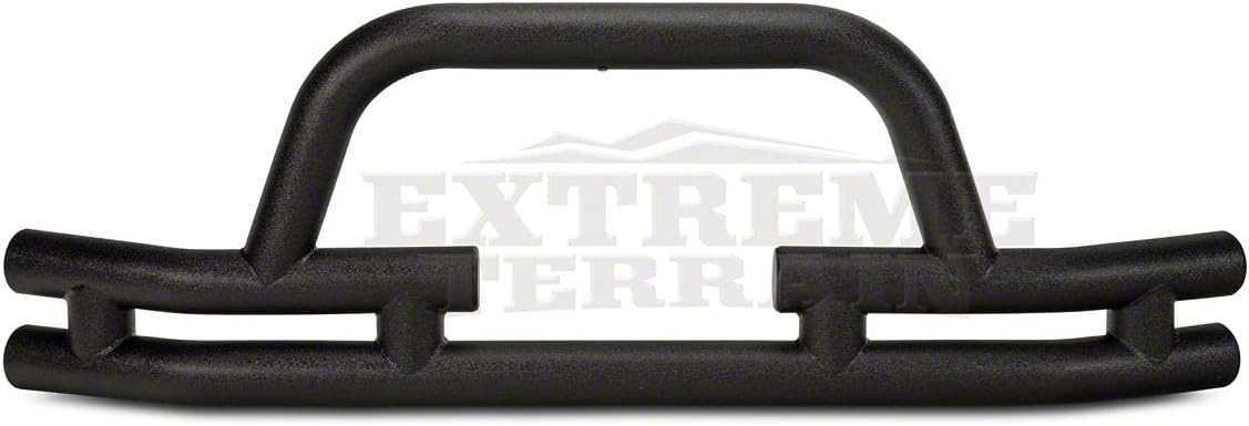 Textured Black Tubular Front Bumper with Winch Cutout P732648