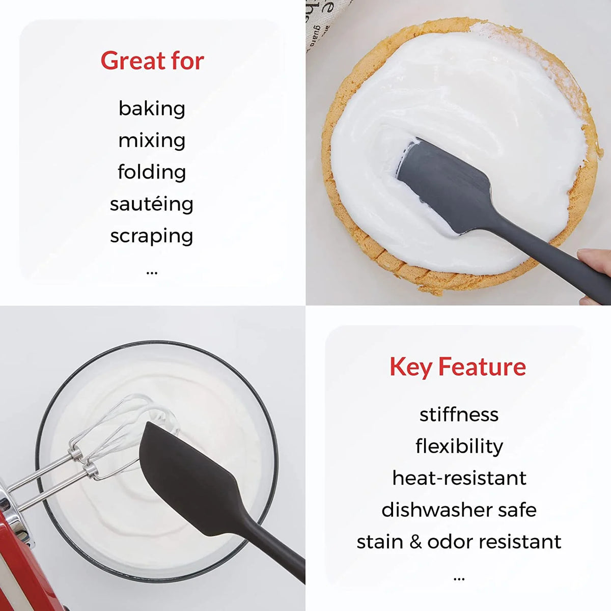 3 Piece Silicone Spatula Set Q384175