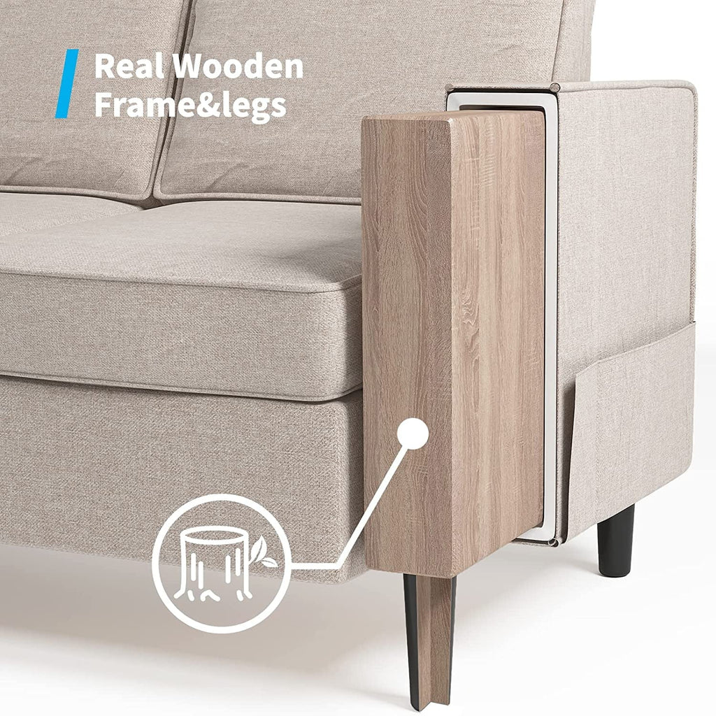 Convertible Sectional Sofa Couch with Storage Ottoman I79723