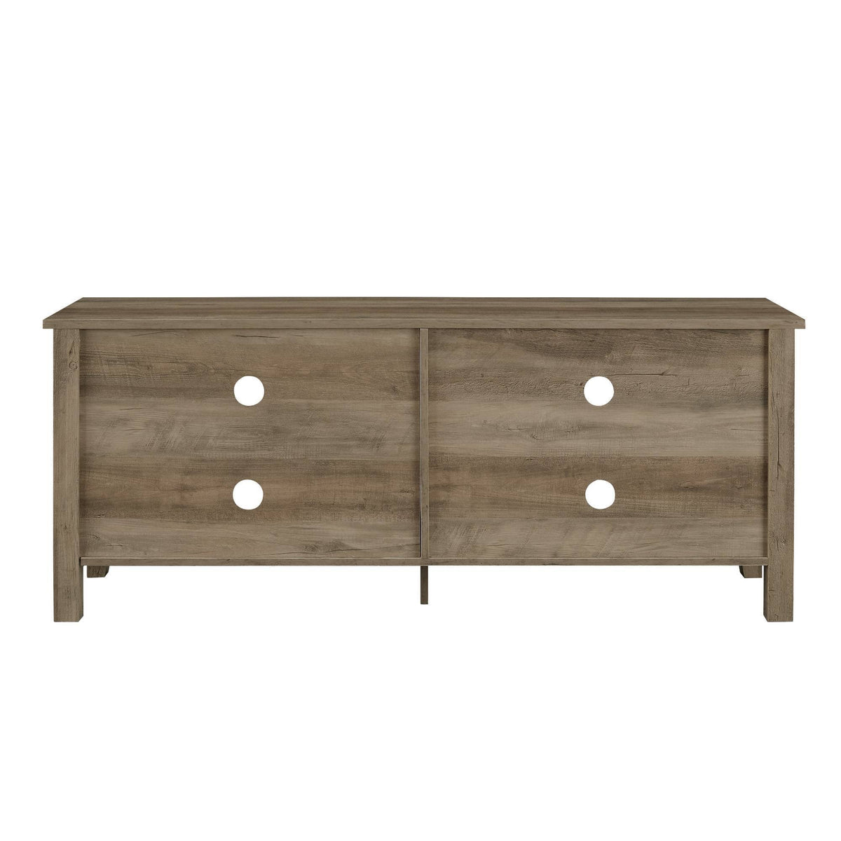 Gray Wash Wood TV Media Stand Storage Console C41964
