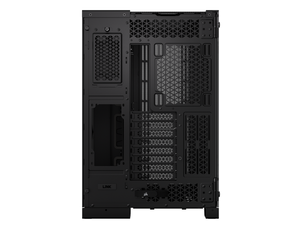 Black Super Mid-Tower Tempered Glass Airflow Case S7129
