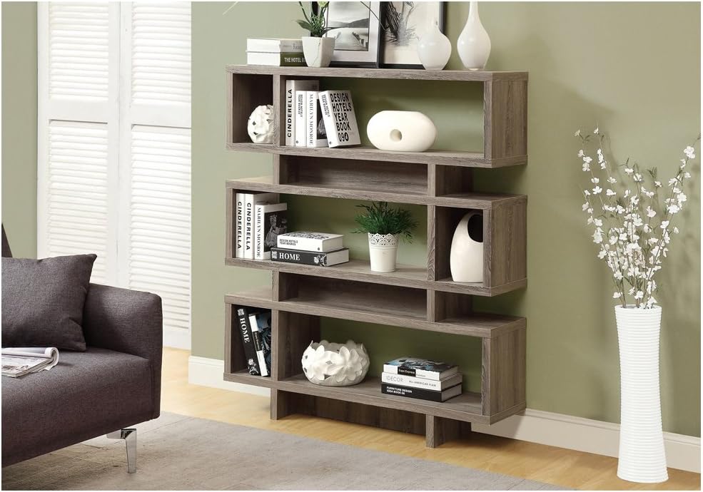 White Modern Style Bookcase, 47.2 54.5 B63841