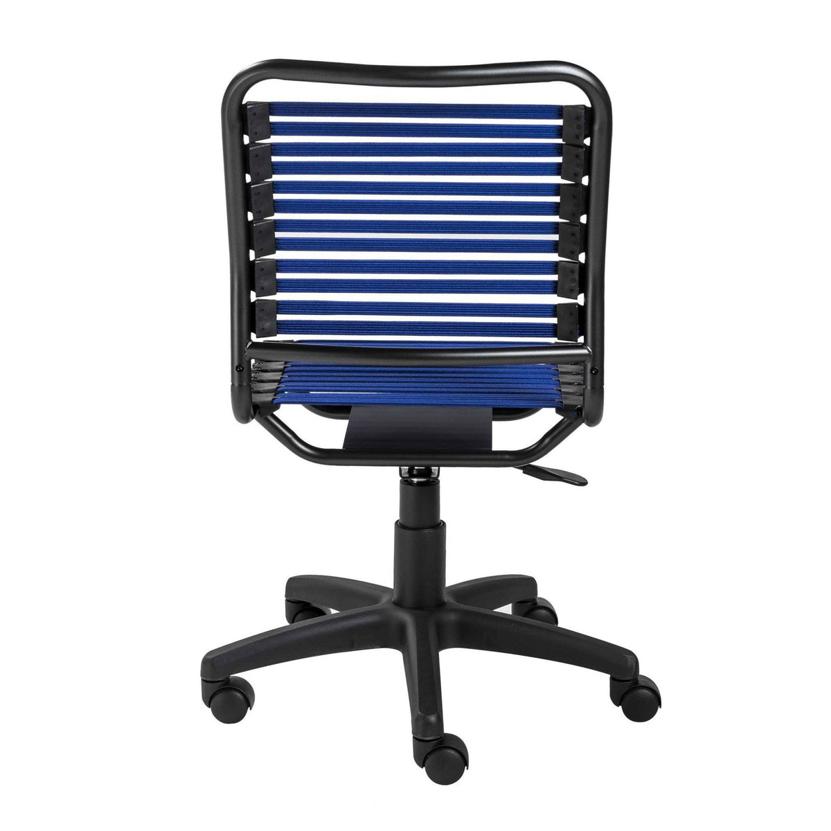 Red Flat Bungie Cords Low Back Office Chair with Graphite Black Frame and Base M4931
