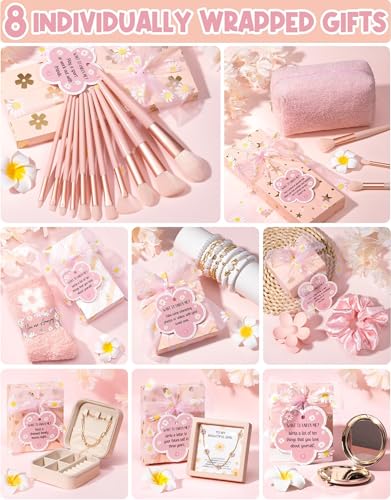 8 Pcs Makeup Brushes & Bag Gift Basket S350945