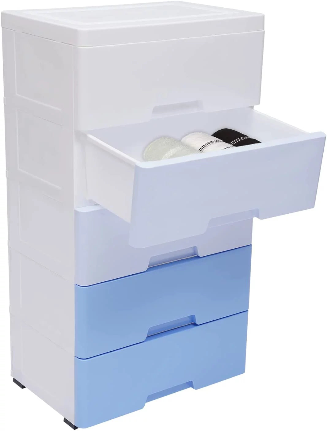 5 Drawers Plastic Storage Cabinet Dresser J53847