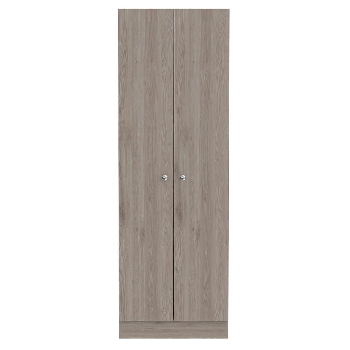 2 Piece Wood Two-Door Pantry Cabinet Set in Light Gray N717561