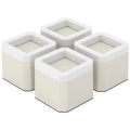 White 4 Pack Plastic Bed Risers Z192