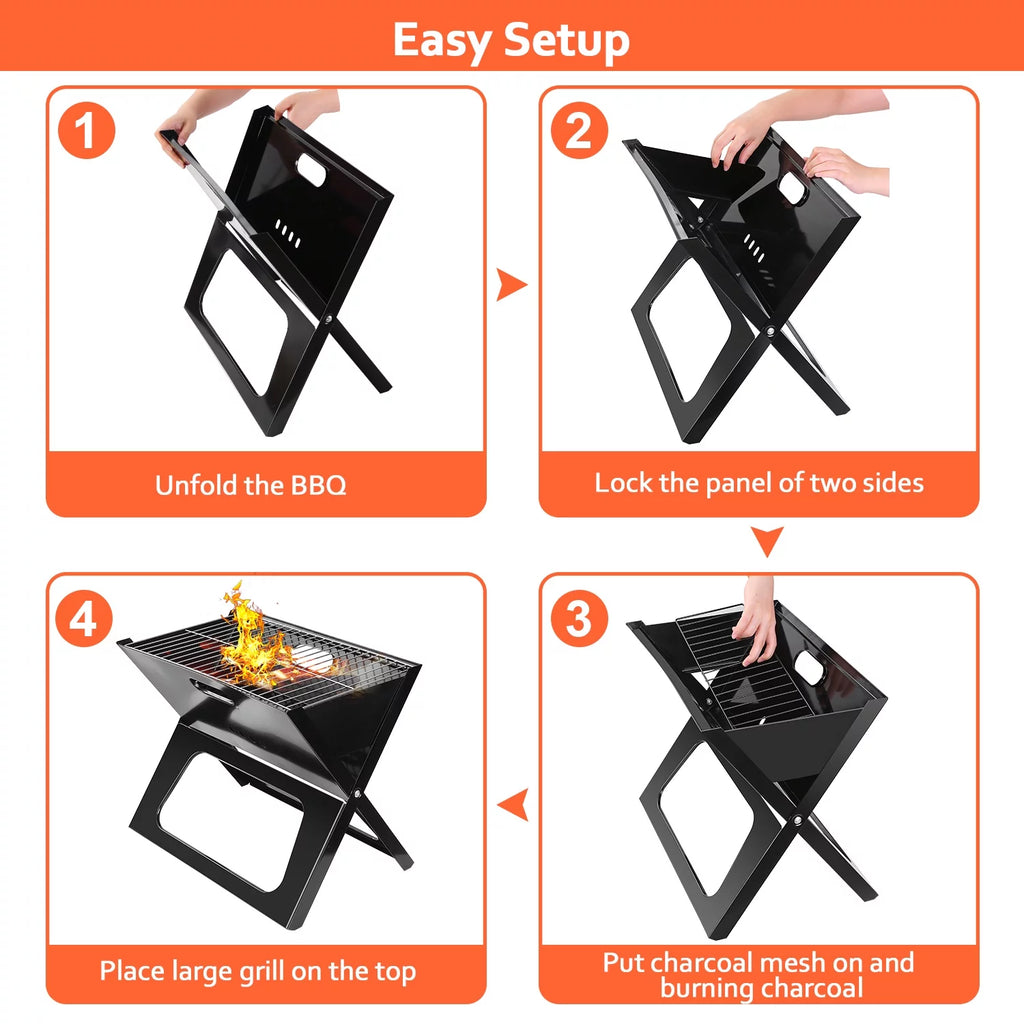 Portable Foldable Charcoal BBQ Grill I3748