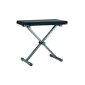 Black Fabric Keyboard Bench I124