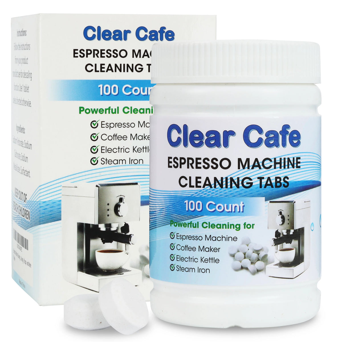 100 Count Espresso Machine Cleaning Tablets H174203
