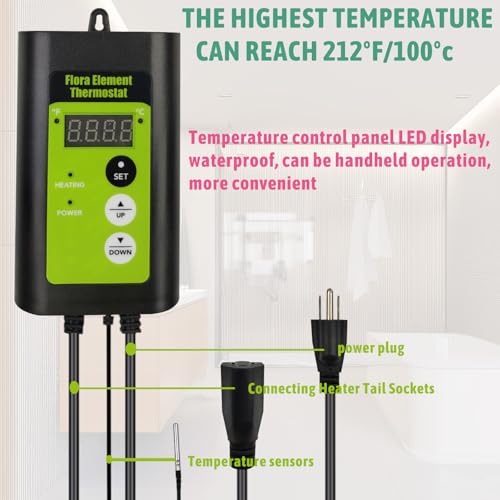 240V 3000W Submersible Electric Immersion Water Heater with Thermostat and GFCI Y3065