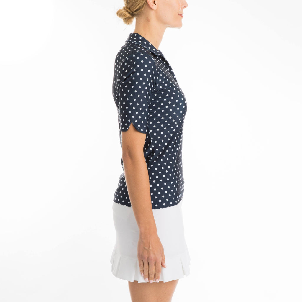 Navy Dotty Top U176050