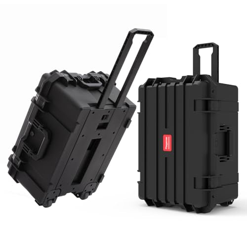 27 Inch Waterproof Hard Case with Wheels Customizable Foam C9426