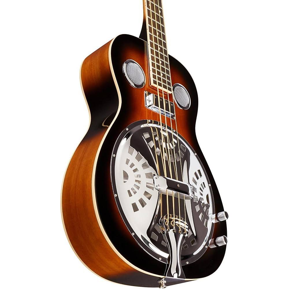 Tobacco Sunburst Resophonic Bass Guitar Z327