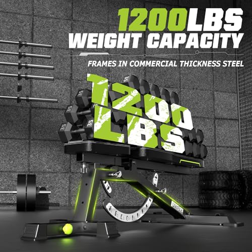Adjustable Weight Bench with 1200 LBS Capacity H6271