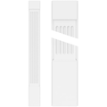 Fluted PVC Pilaster with Capital & Base (Pair) W896371