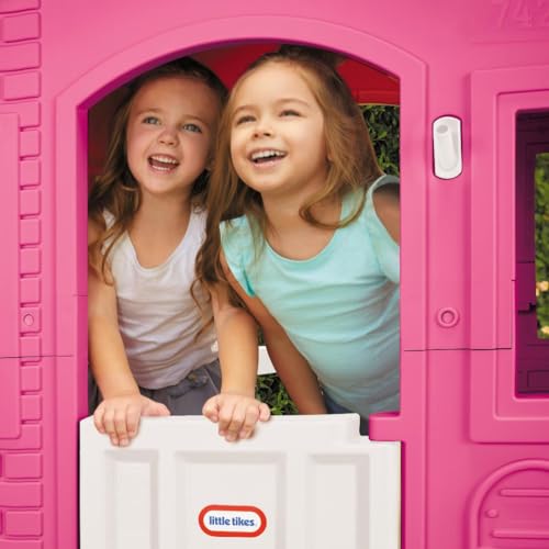 Pink Large Pretend Playhouse with Working Doors and Windows P6347