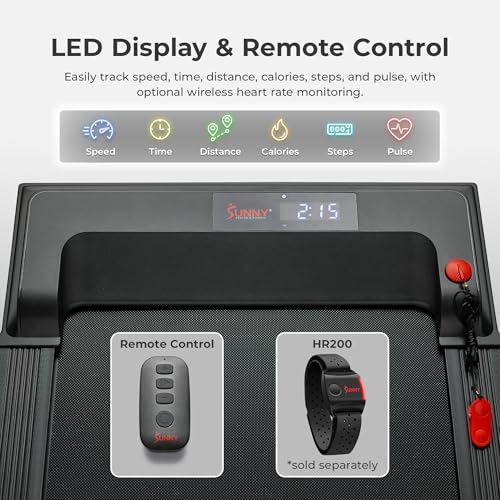 Compact Foldable Treadmill with LED Display V8102