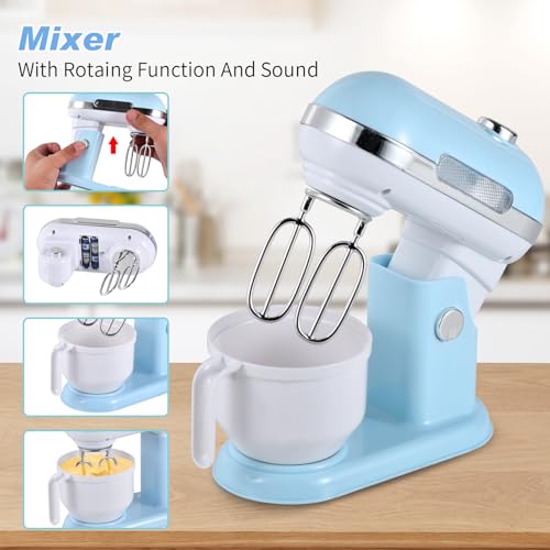 Pink Toy Kitchen Set with Coffee Maker, Mixer and Toaster E6646