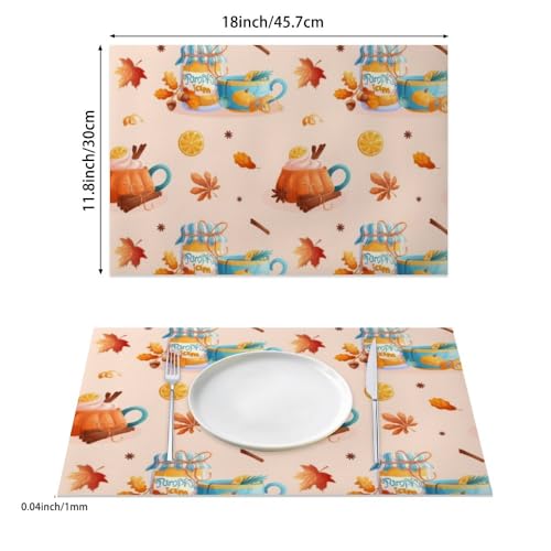 Faux Leather 12 X 18 Inch Placemats 6 Pack P5764