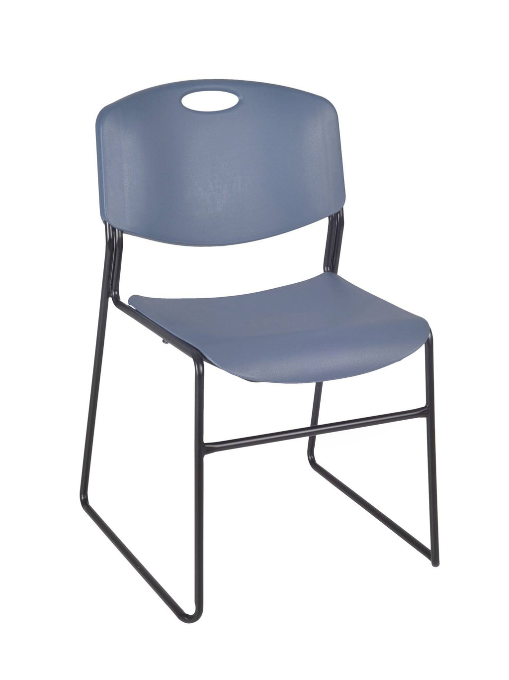 36x22 Round Breakroom Table with 4 Stack Chairs F93538