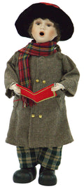 20 inch Victorian Boy Christmas Caroler R9028