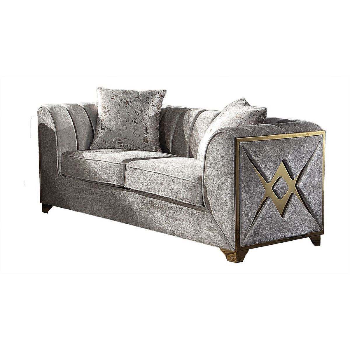 3 PC Living Room Set Made with Wood in Cream Color H610725