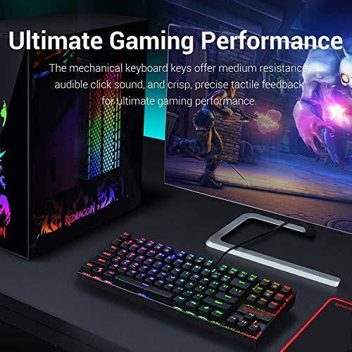 87 Key RGB Backlit Mechanical Gaming Keyboard J162