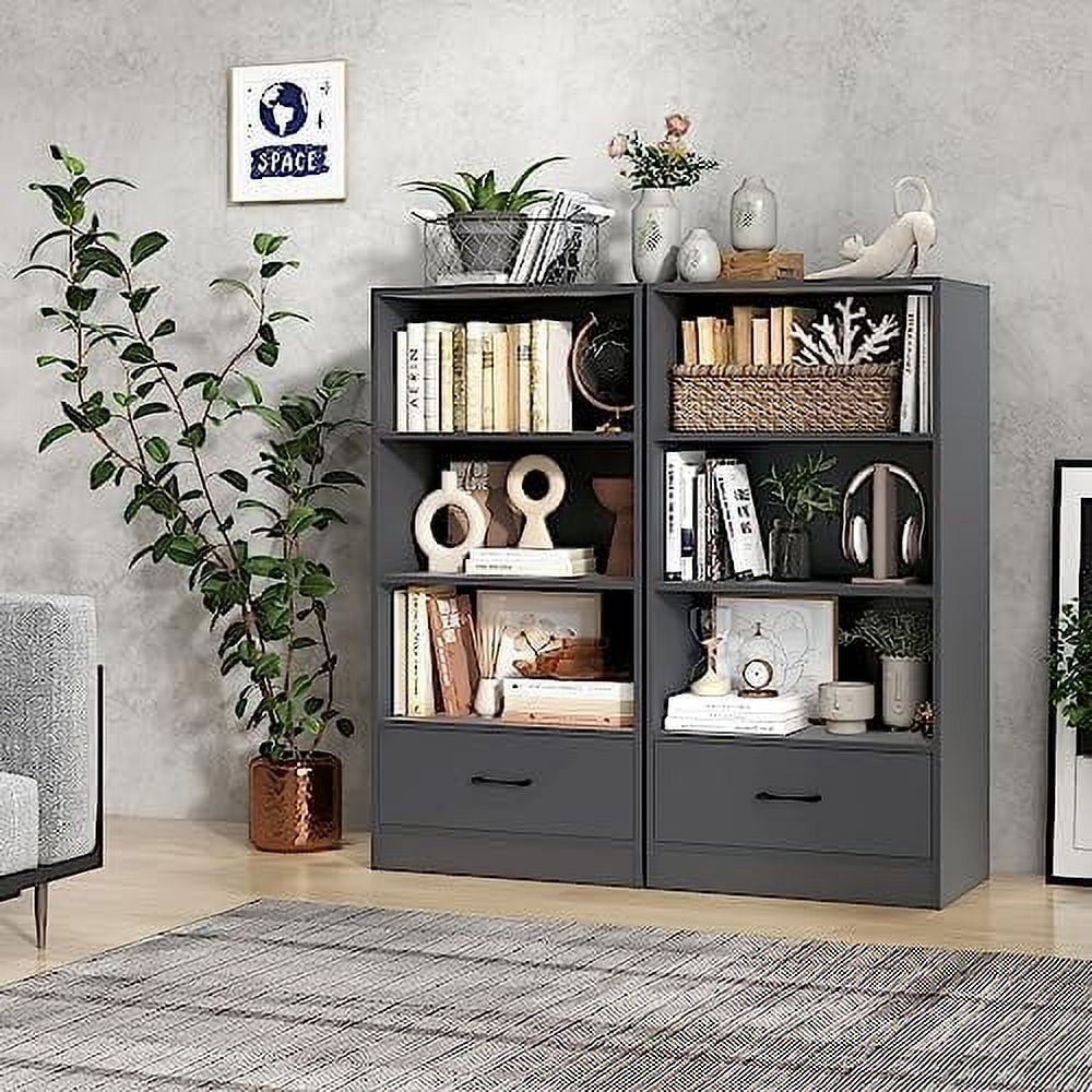 3 Cube Bookcase with Drawer H132