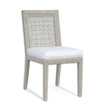 Bisque Finish Blue Speckle Side Chair G483690