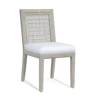 Bisque Finish Blue Speckle Side Chair G483690