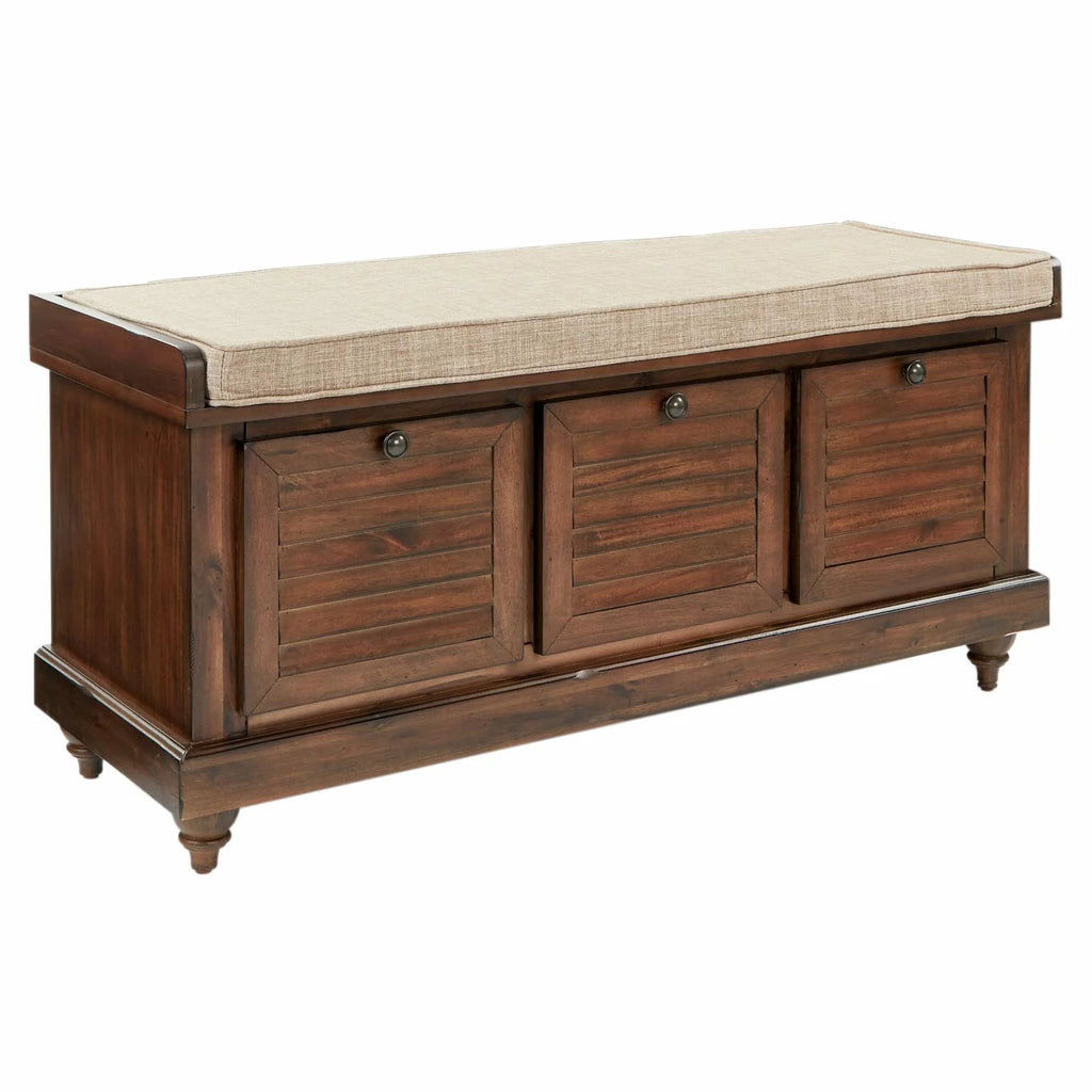 Wood Storage Bench X79636