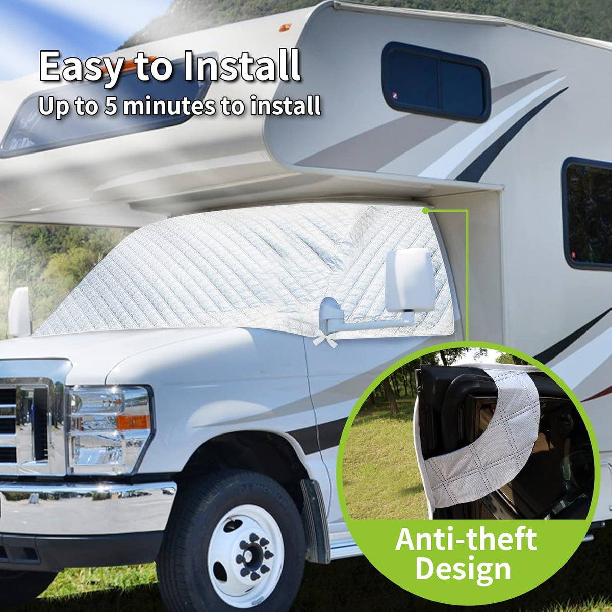 Travel Trailer Cover with Quick Side Door Access I79936