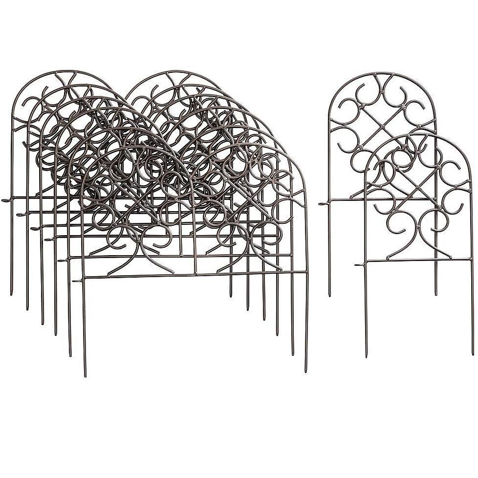 Black/Gray Iron Garden Edging E82825