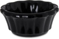 Black Melamine Scalloped Ramekin, 2 oz, Pack of 48 V71247