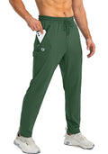 Men's Sweatpants with Zipper Pockets Tapered Joggers Athletic Pants A608