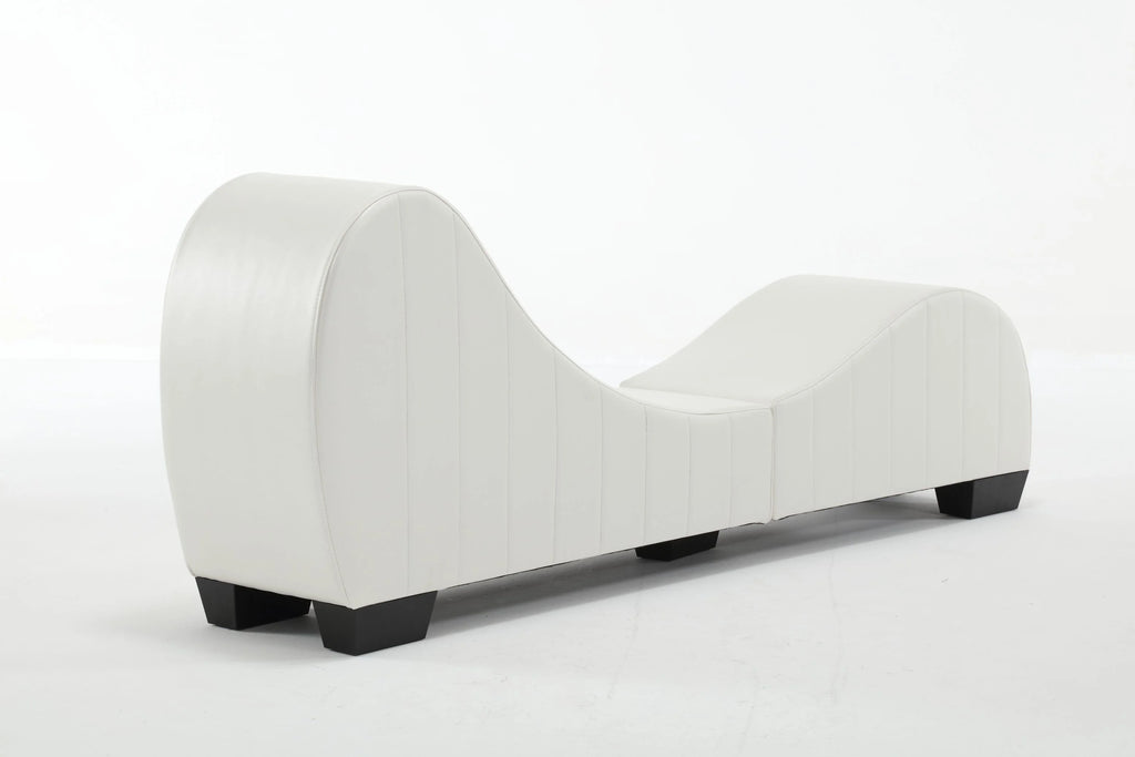 Faux Leather Curved Chaise Lounge B660454