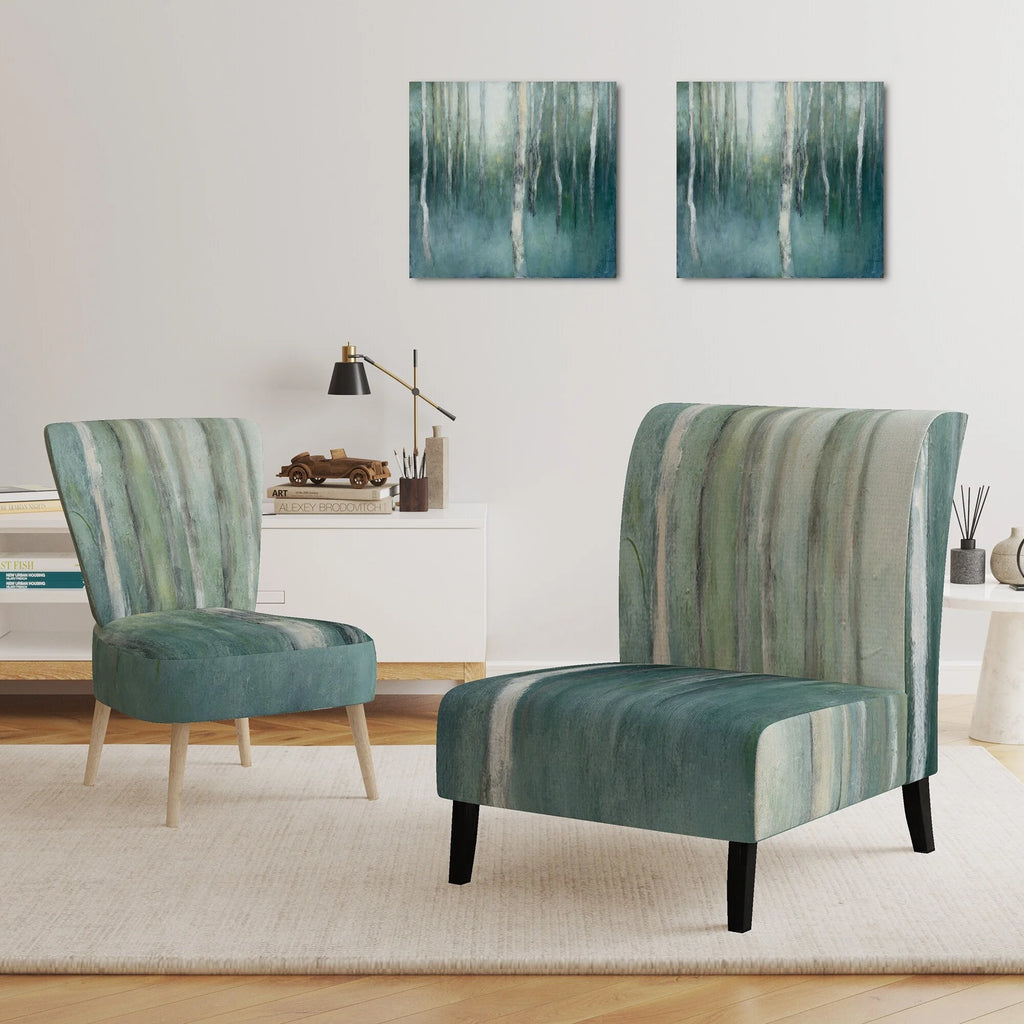 Green Forest Dream Upholstered Traditional Accent Chair D845273