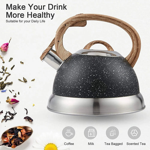 2.3 Qt. Stainless Steel Whistling Tea Kettle Y53268