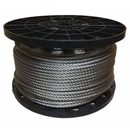 1/4 inch Stainless Steel Aircraft Cable Wire Rope 7x19 Type 316 (700 Feet) R70963