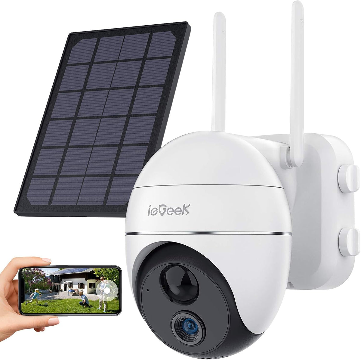 Wireless 1080P PTZ Outdoor Security Camera with Solar Battery A899