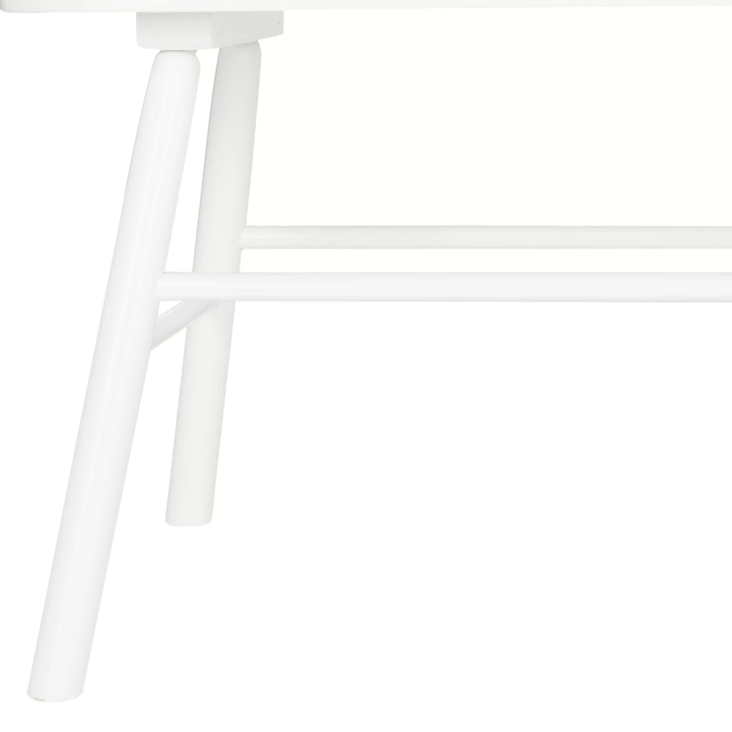 White Spindle back Settee T40806