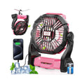 30000mAh Rechargeable Portable Camping Fan with LED Lantern D92455
